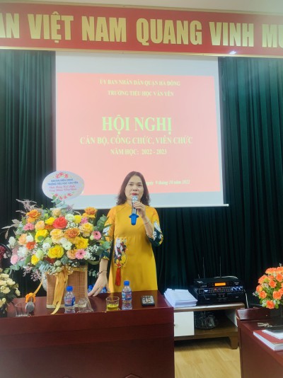 Tổ chức hội nghị cán bộ, công chức, viên chức năm học 2022-2023