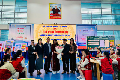 Hoàn thành xuất sắc tiết dạy chuyên đề Mĩ thuật cấp Thành phố